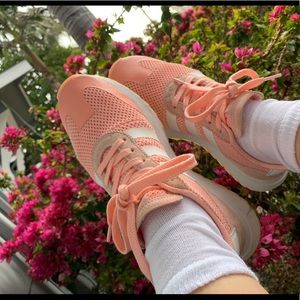 Adidas pink 8 tennis sneaker shoe